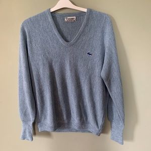 Izod Lacoste V-neck Vintage Sweater